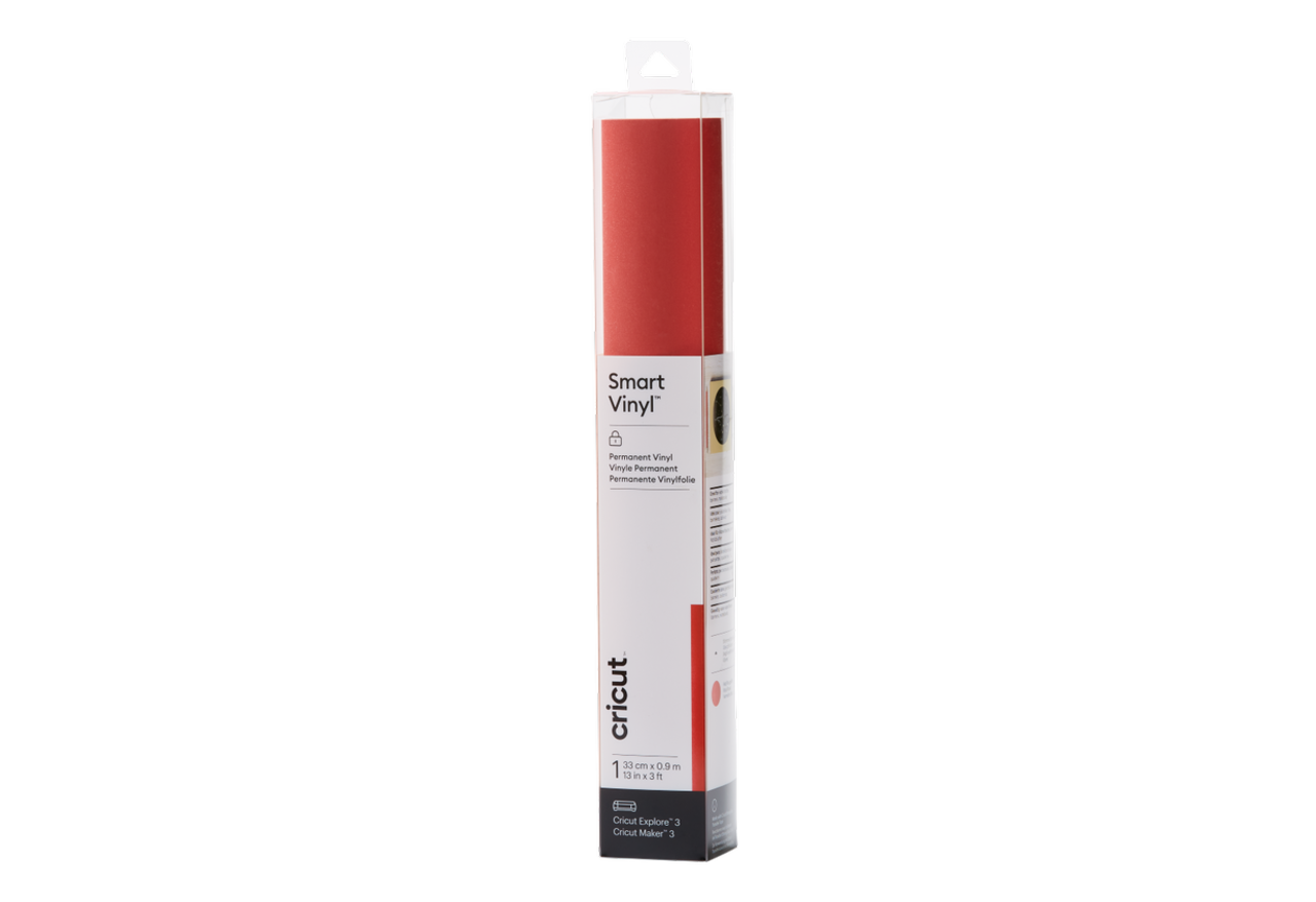 Cricut Smart Vinyl Permanent Shimmer Red 3 ft (2008616) Cricut Smart Vinyl Permanent Shimmer Red 3 ft (2008616)