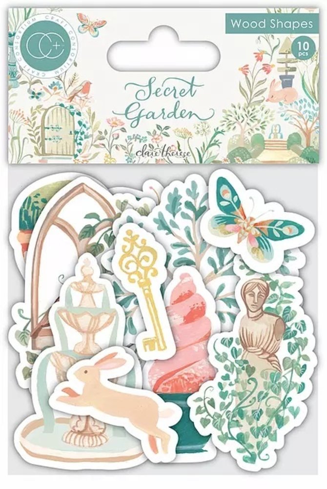Craft Consortium Secret Garden Wood Shapes (CCWDNS014) (DISCONTINUED) Craft Consortium Secret Garden Wood Shapes (CCWDNS014) (DISCONTINUED)