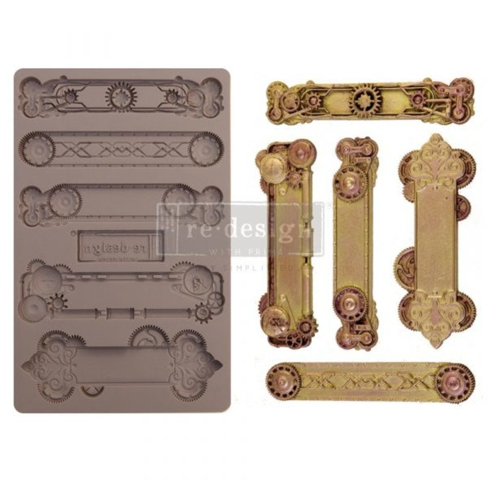Re-Design with Prima Steampunk Plates 5x8 Inch Mould (652166) (DISCONTINUED)