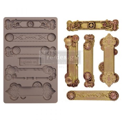 Re-Design with Prima Steampunk Plates 5x8 Inch Mould (652166) (DISCONTINUED)
