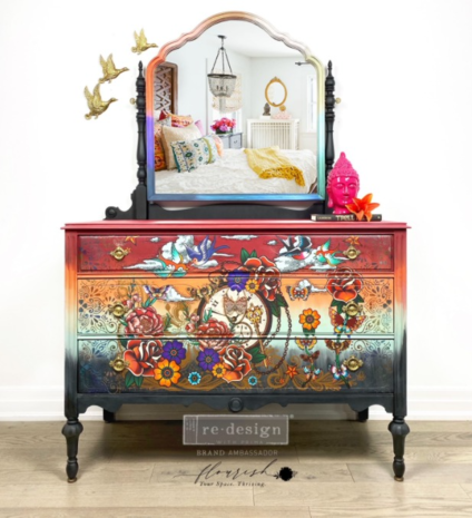 Re-Design with Prima Inked Flash 24x35 Inch Decor Transfers (652265) (DISCONTINUED)