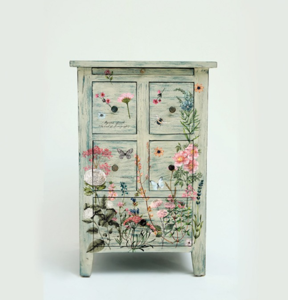 Re-Design with Prima Botanical Paradise 6x12 Inch Decor Transfers (653378)