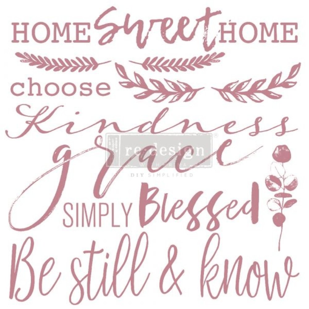 Re-Design with Prima Decor Clear Stamps 12x12 Inch Inspired Words (652654) (DISCONTINUED) Re-Design with Prima Decor Clear Stamps 12x12 Inch Inspired Words (652654) (DISCONTINUED)
