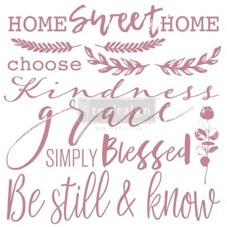 Re-Design with Prima Decor Clear Stamps 12x12 Inch Inspired Words (652654) (DISCONTINUED) Re-Design with Prima Decor Clear Stamps 12x12 Inch Inspired Words (652654) (DISCONTINUED)