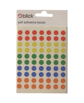 Docrafts Blick Labels 8mm Diameter Circles Assorted (350pcs) (RS003656) (DISCONTINUED)