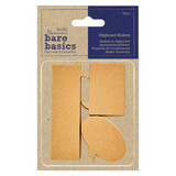 Papermania Bare Basics Chipboard Stickers (30pcs) (PMA 174795) (DISCONTINUED)