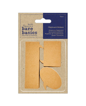 Papermania Bare Basics Chipboard Stickers (30pcs) (PMA 174795) (DISCONTINUED)