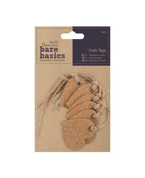 Papermania Bare Basics Cork Tags Hearts (PMA 174806) (DISCONTINUED)