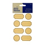Papermania Bare Basics Kraft Stickers Labels (32pcs) (PMA 806204) (DISCONTINUED)