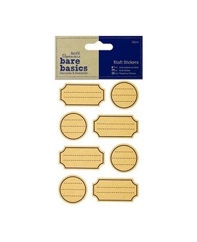 Papermania Bare Basics Kraft Stickers Labels (32pcs) (PMA 806204) (DISCONTINUED)