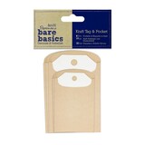 Papermania Bare Basics Kraft Tag & Pocket Rectangle (6pcs) (PMA 174311) (DISCONTINUED)