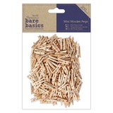 Papermania Bare Basics Mini Wooden Pegs (200pcs) (PMA 174626) (DISCONTINUED)