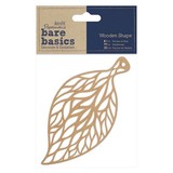 Papermania Bare Basics Wooden Shapes Filigree Leaf (PMA 174623) (DISCONTINUED)