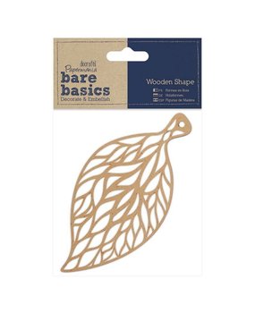 Papermania Bare Basics Wooden Shapes Filigree Leaf (PMA 174623) (DISCONTINUED)