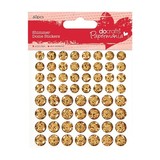 Papermania Shimmer Dome Stickers Gold (60pcs) (PMA 805904) (DISCONTINUED)
