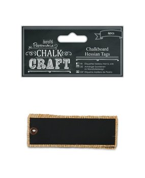 Papermania Chalkboard Hessian Tags (6pcs) (PMA 355416) (DISCONTINUED)