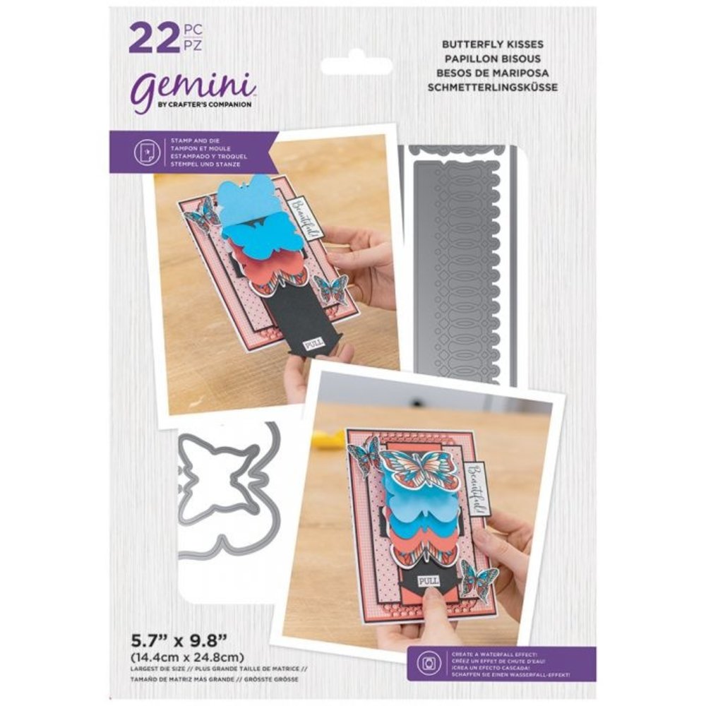 Gemini Butterfly Kisses Stamp & Die (GEM-STD-SWF-BKI) (DISCONTINUED)