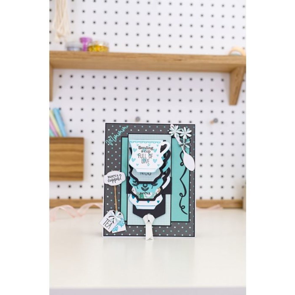 Gemini Tea Party Stamp & Die (GEM-STD-SWF-TPA) (OUTLET)