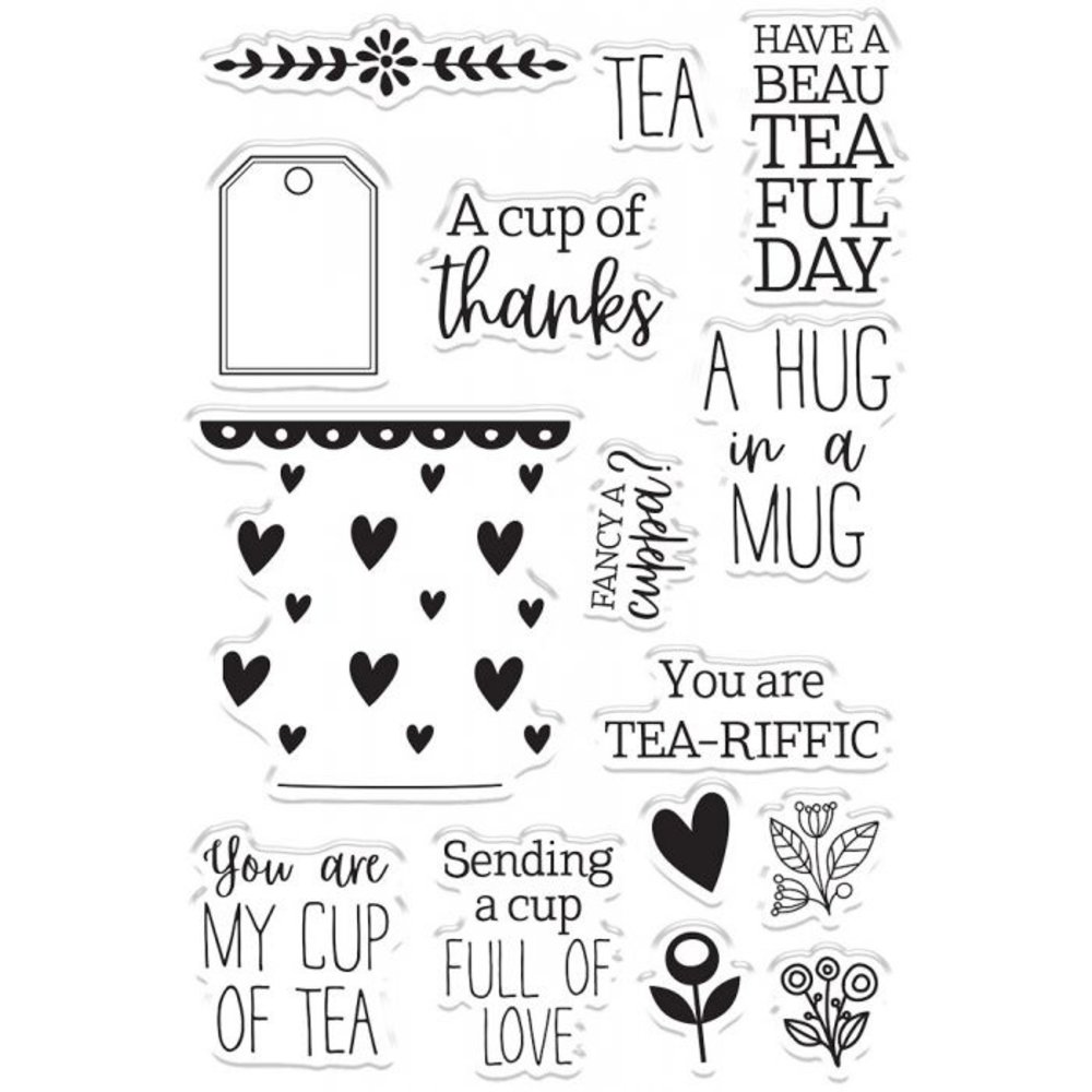 Gemini Tea Party Stamp & Die (GEM-STD-SWF-TPA) (OUTLET)