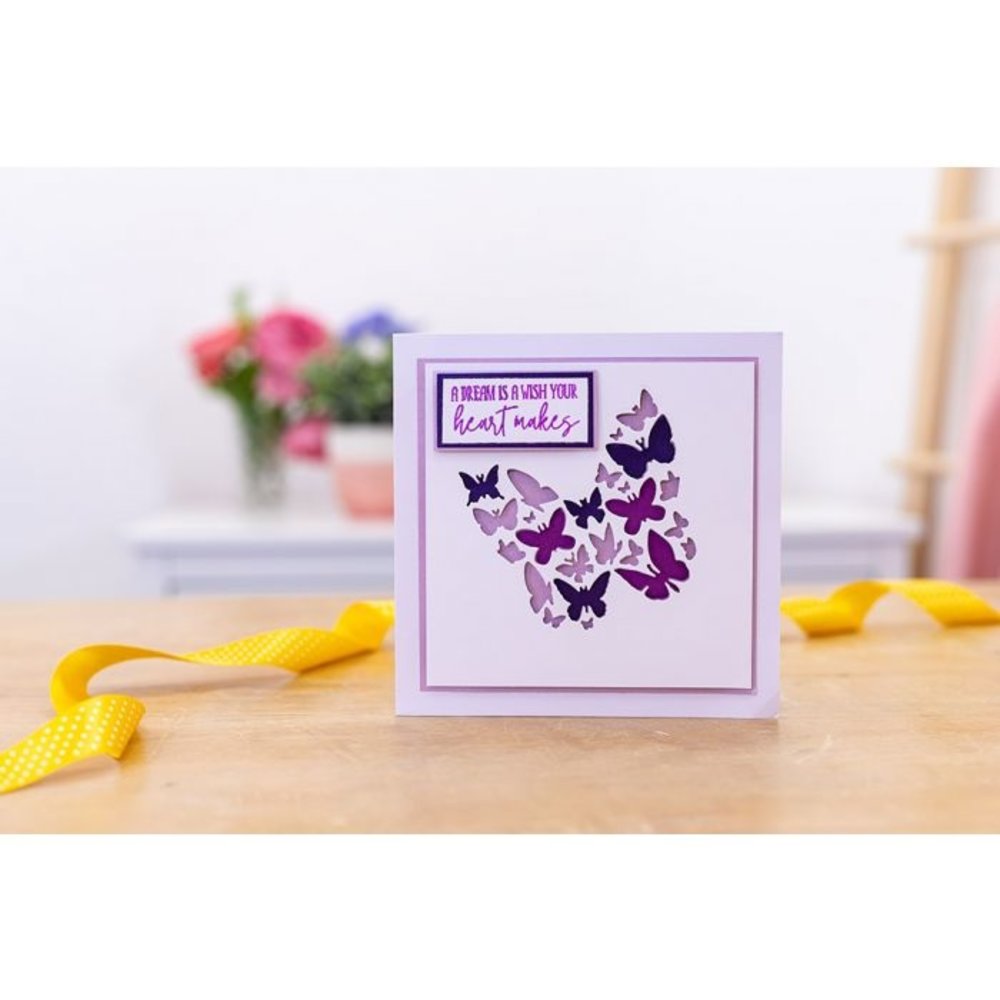 Gemini Butterfly Wishes Stamp & Die (GEM-STD-BUTW) (OUTLET)