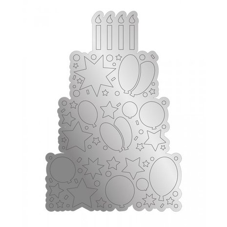 Gemini Celebration Cake Stamp &  Die (GEM-STD-CECA) (DISCONTINUED) Gemini Celebration Cake Stamp &  Die (GEM-STD-CECA) (DISCONTINUED)