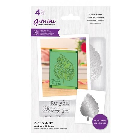 Gemini Foliage Flurry Stamp & Die (GEM-STD-FOFL) (OUTLET)