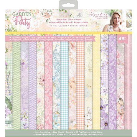 Crafter's Companion Garden Party 12x12 Inch Paper Pad (S-GP-PAD12) (OUTLET) Crafter's Companion Garden Party 12x12 Inch Paper Pad (S-GP-PAD12) (OUTLET)