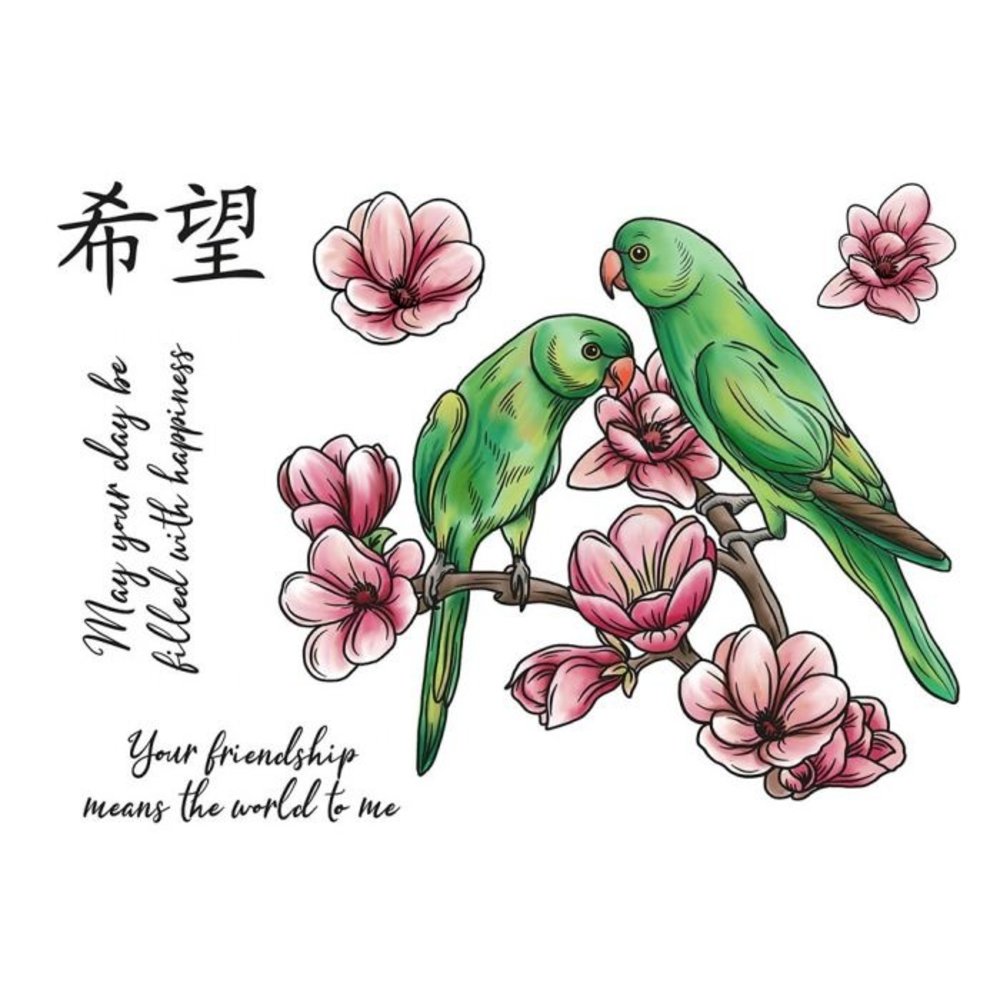 Crafter's Companion Chinoiserie Collection Clear Stamps Beautiful Birds (NG-CHI-STP-BBIR) (OUTLET)