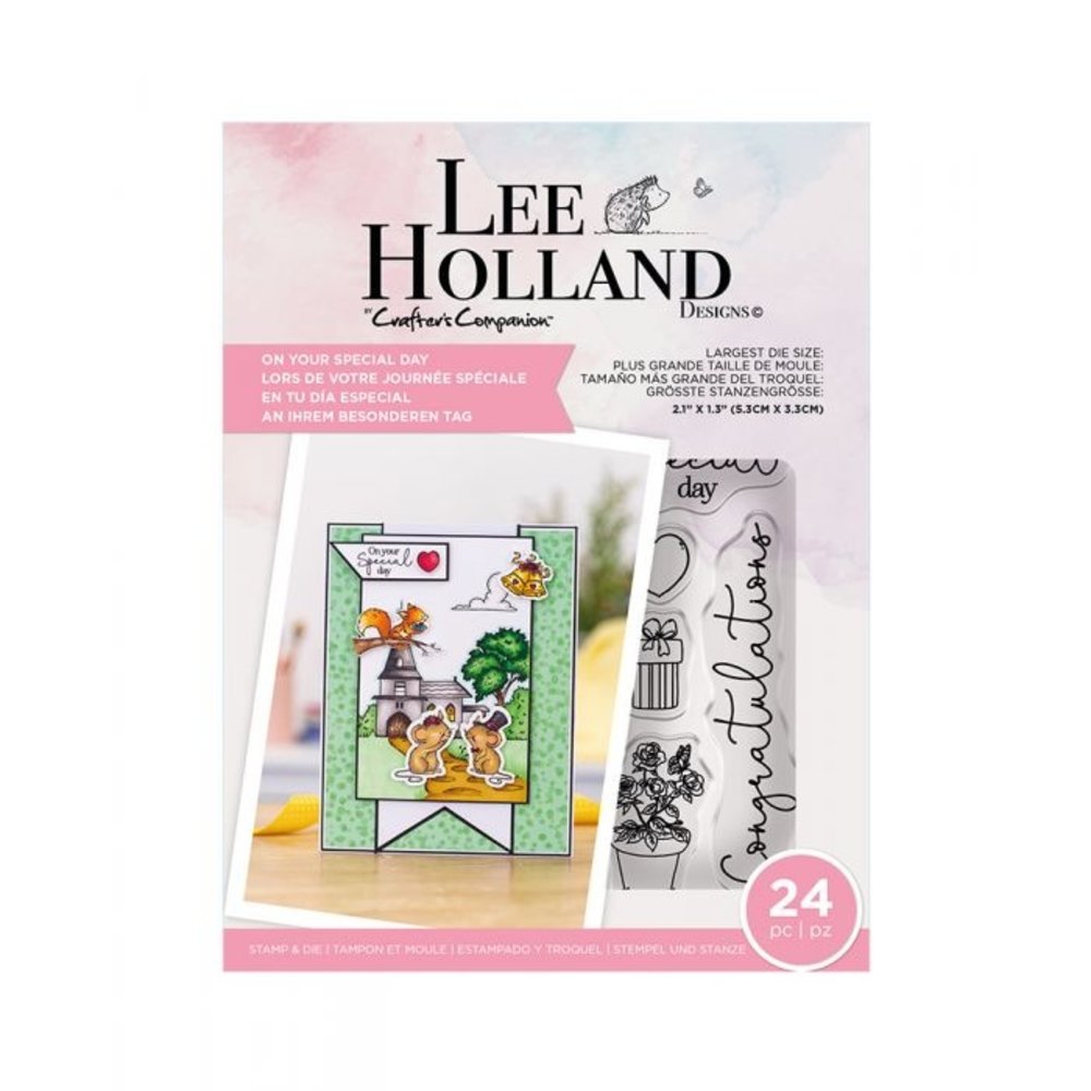 Crafter's Companion Lee Holland Stamp & Die On Your Special Day (LH-STD-ONYSD) (OUTLET) Crafter's Companion Lee Holland Stamp & Die On Your Special Day (LH-STD-ONYSD) (OUTLET)