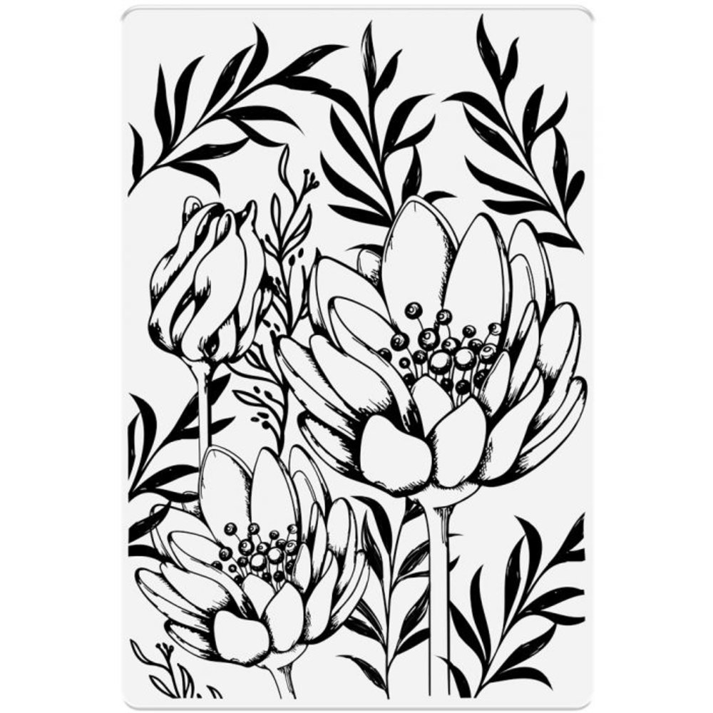 Crafter's Companion Flowers & Buds Clear Stamps (CC-STP-FANB) (OUTLET)