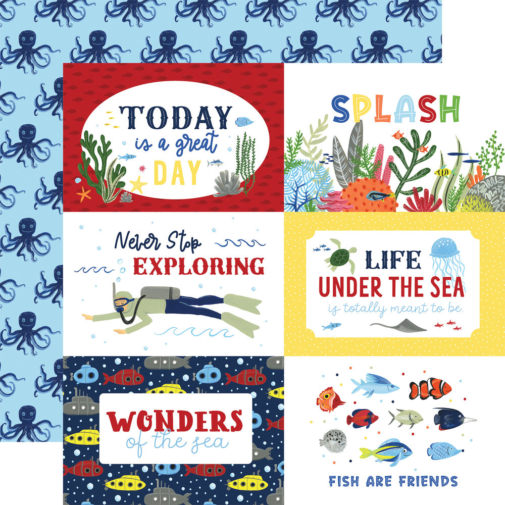 Echo Park Under Sea Adventures 12x12 Inch Collection Kit (USA245016) (DISCONTINUED) Echo Park Under Sea Adventures 12x12 Inch Collection Kit (USA245016) (DISCONTINUED)