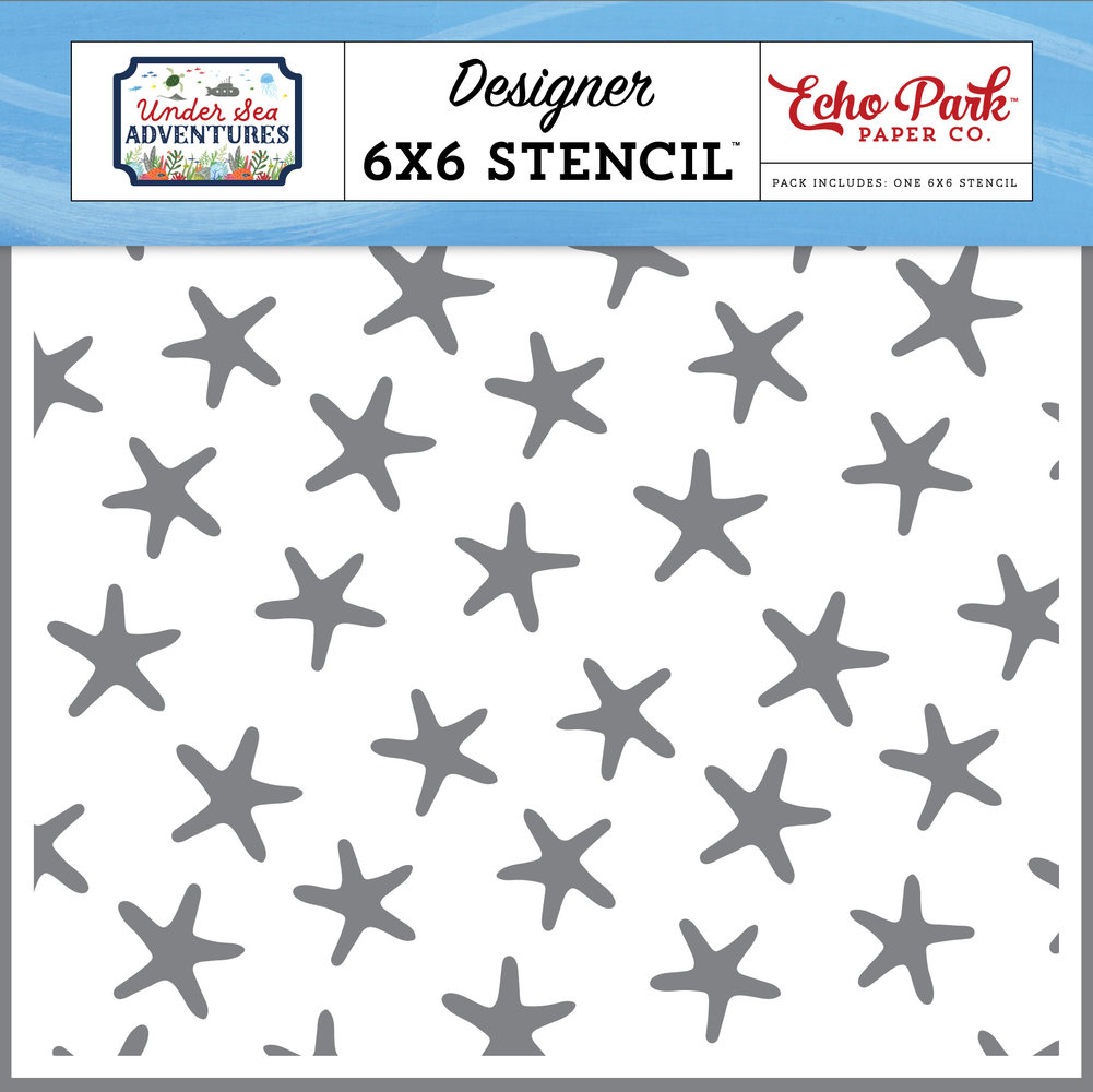 Echo Park Swimming Starfish Stencil (USA245034) (OUTLET)