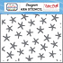 Swimming Starfish Stencil (USA245034) (OUTLET)