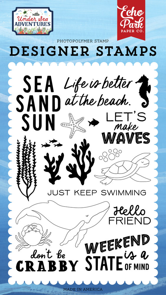 Echo Park Make Waves Clear Stamps (USA245040) (OUTLET)