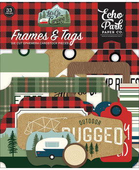 Echo Park Let's Go Camping Frames & Tags (LGC246025) (OUTLET)