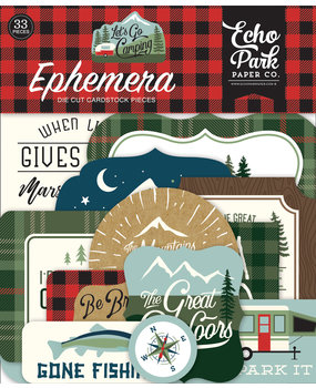 Echo Park Let's Go Camping Ephemera (LGC246024) (OUTLET)