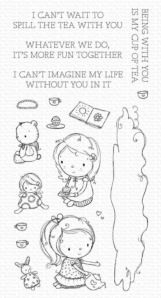 My Favorite Things Spill the Tea Clear Stamps (RAM-015) (OUTLET)