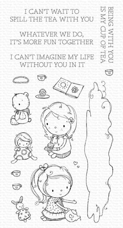 My Favorite Things Spill the Tea Clear Stamps (RAM-015) (OUTLET)