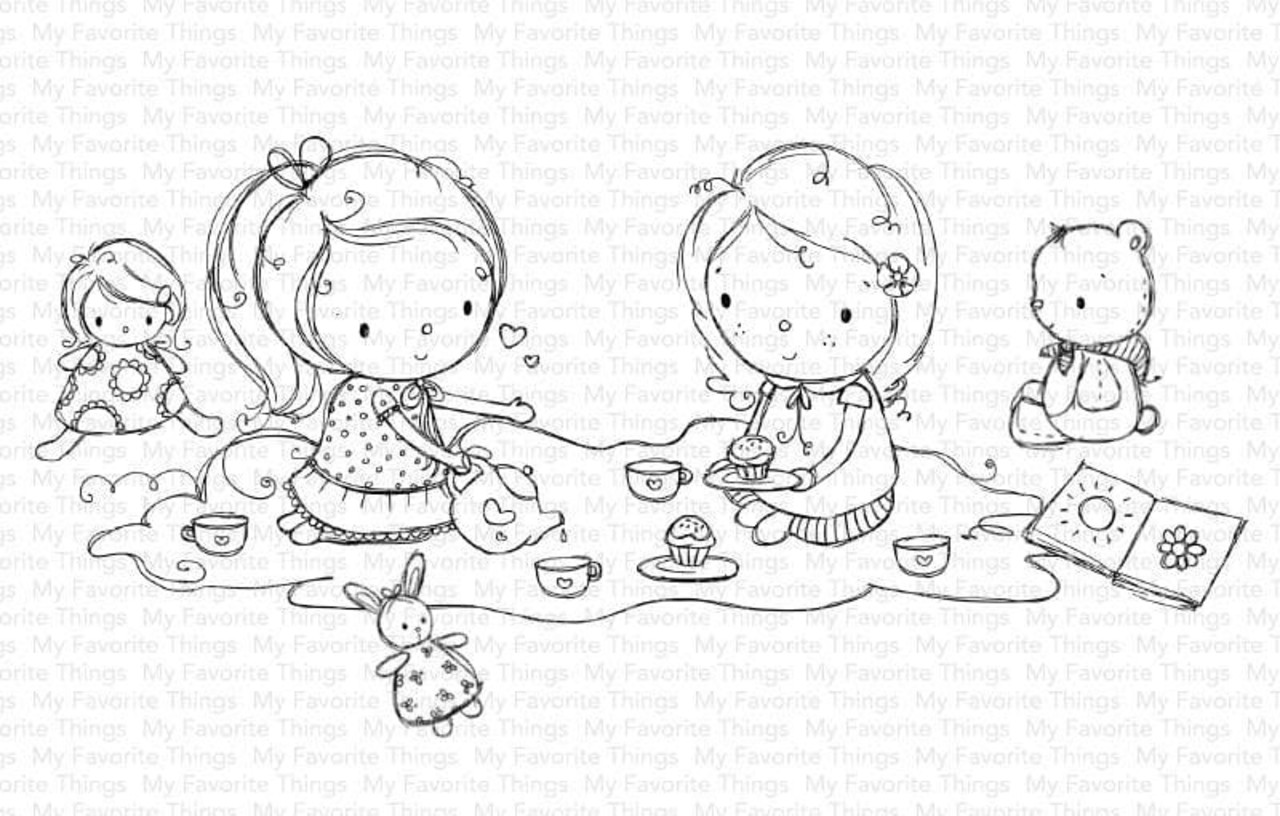 My Favorite Things Spill the Tea Clear Stamps (RAM-015) (OUTLET)
