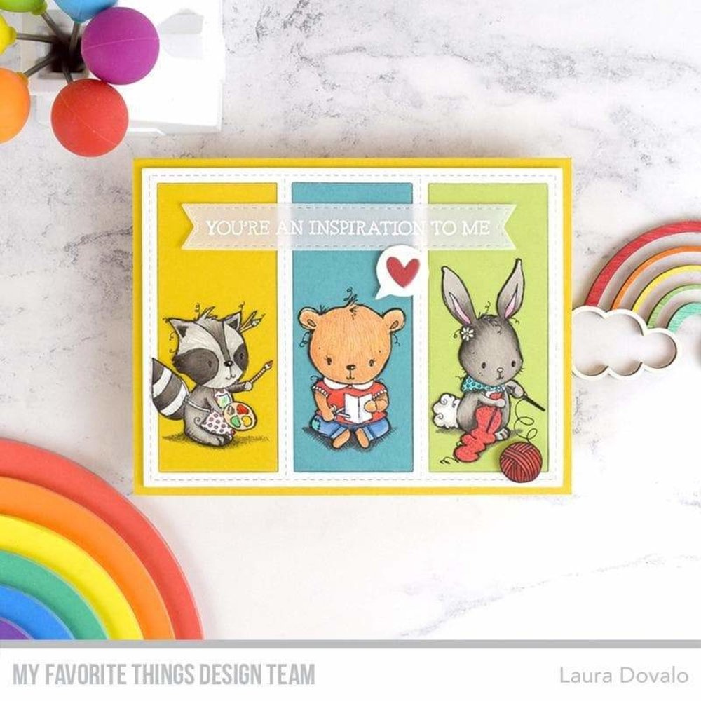 My Favorite Things Crafty Companions Clear Stamps (RAM-017) (OUTLET) My Favorite Things Crafty Companions Clear Stamps (RAM-017) (OUTLET)