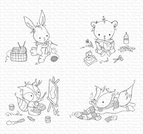 My Favorite Things Crafty Companions Clear Stamps (RAM-017) (OUTLET) My Favorite Things Crafty Companions Clear Stamps (RAM-017) (OUTLET)