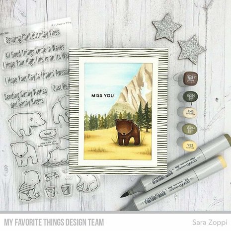 My Favorite Things Beach Bear Clear Stamps (CS-577) (OUTLET) My Favorite Things Beach Bear Clear Stamps (CS-577) (OUTLET)