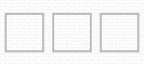 My Favorite Things Slimline Stitched Square Trio Die-namics (MFT-2016) (OUTLET)