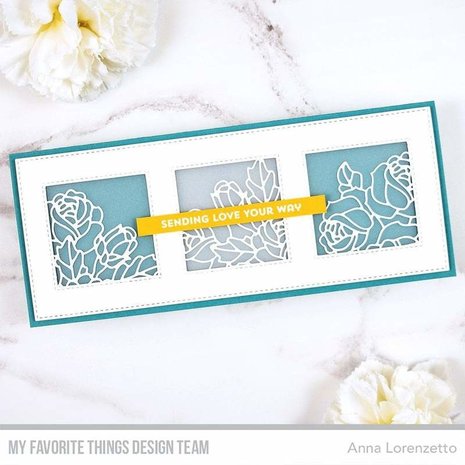 My Favorite Things Slimline Stitched Square Trio Die-namics (MFT-2016) (OUTLET)