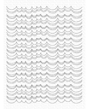 My Favorite Things Scallop Stripe Clear Stamps (SY-33) (OUTLET)