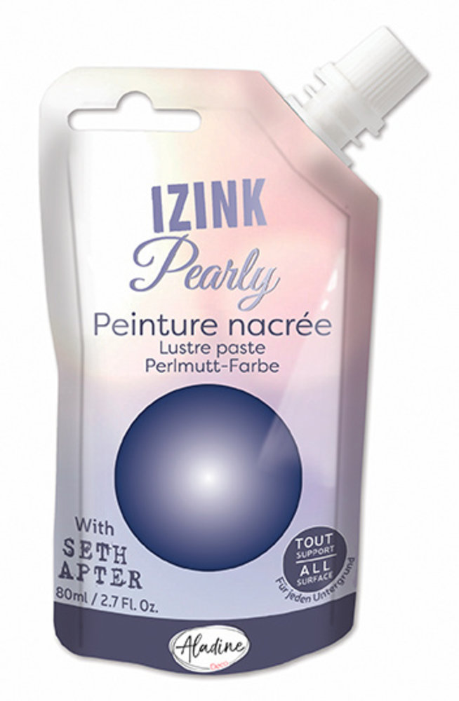 Aladine Izink Pearly Indigo Lustre Paste (80ml) (82059) (OUTLET)