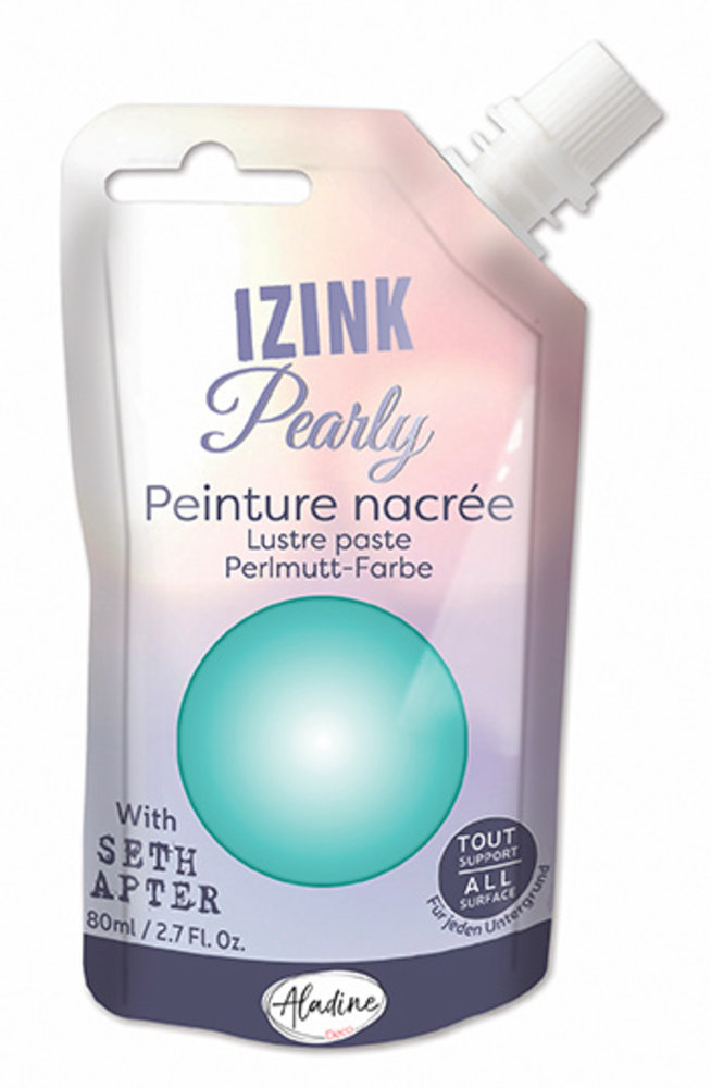 Aladine Izink Pearly Sky Green Lustre Paste (80ml) (82066) (OUTLET) Aladine Izink Pearly Sky Green Lustre Paste (80ml) (82066) (OUTLET)