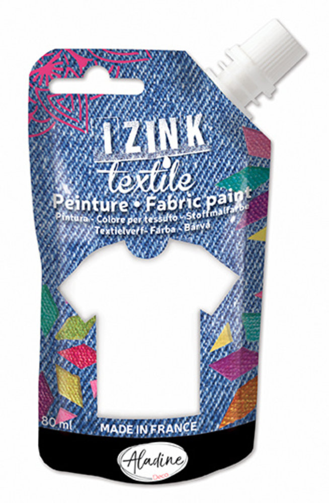 Aladine Izink Textile Blanc Coton Fabric Paint (80ml) (80729) (OUTLET) Aladine Izink Textile Blanc Coton Fabric Paint (80ml) (80729) (OUTLET)