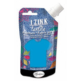Aladine Izink Textile Bleu Nacre Boutis Fabric Paint (80ml) (80736) (OUTLET)