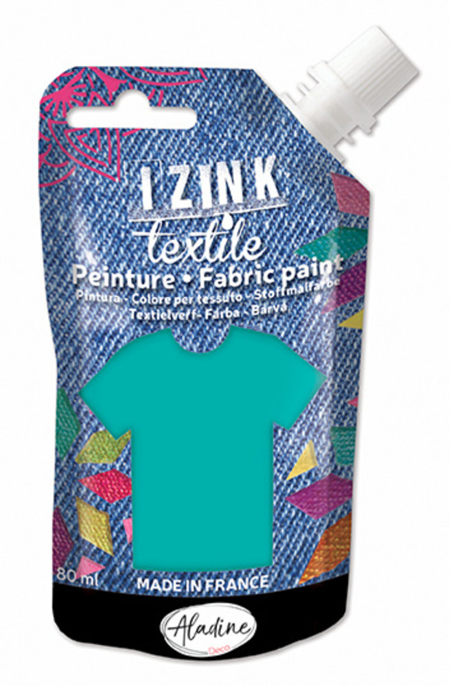 Aladine Izink Textile Vert d'Eau Tulle Fabric Paint (80ml) (80735) (OUTLET) Aladine Izink Textile Vert d'Eau Tulle Fabric Paint (80ml) (80735) (OUTLET)